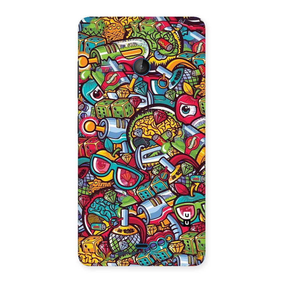 Retro Diamond Design Back Case for Lumia 540