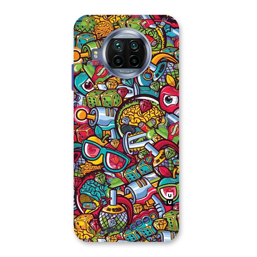 Retro Diamond Design Back Case for Mi 10i