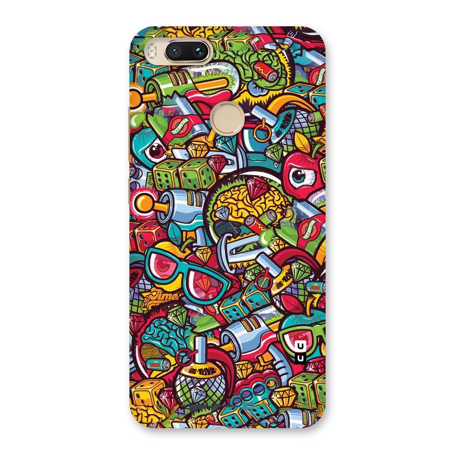 Retro Diamond Design Back Case for Mi A1