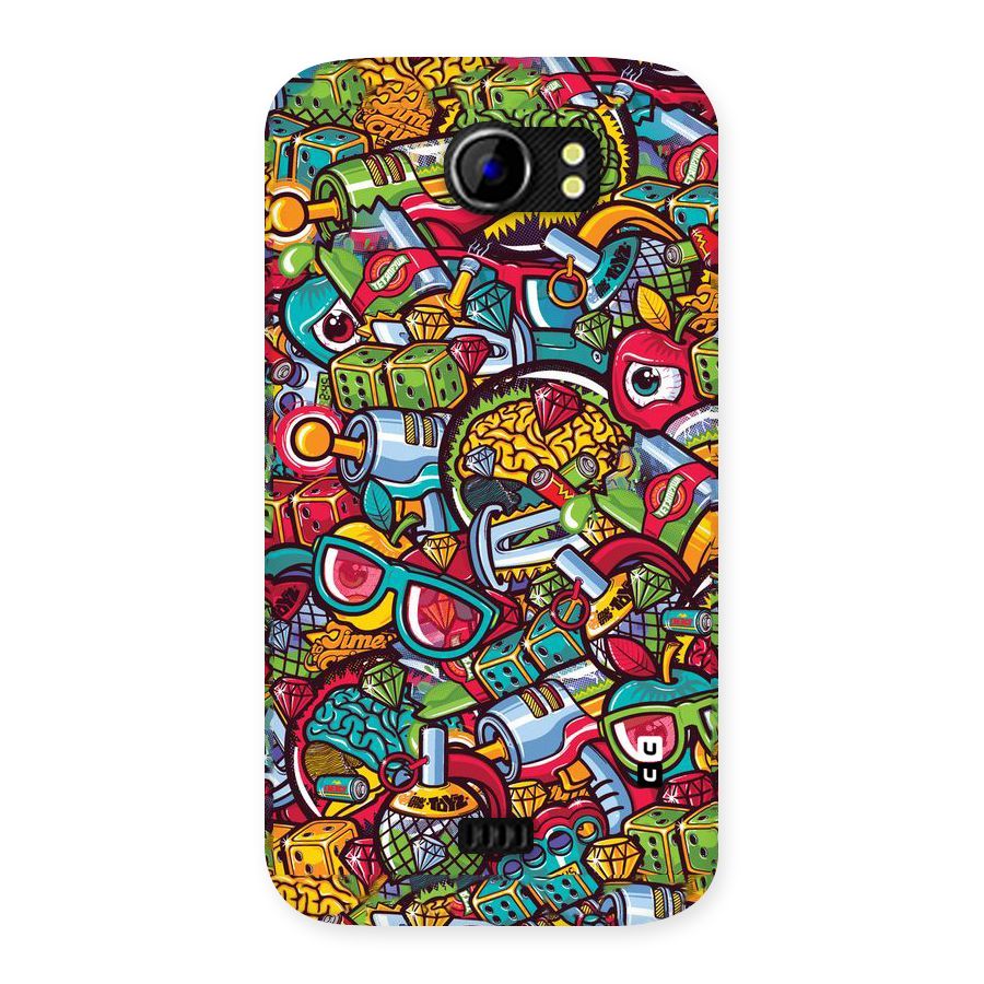 Retro Diamond Design Back Case for Micromax Canvas 2 A110