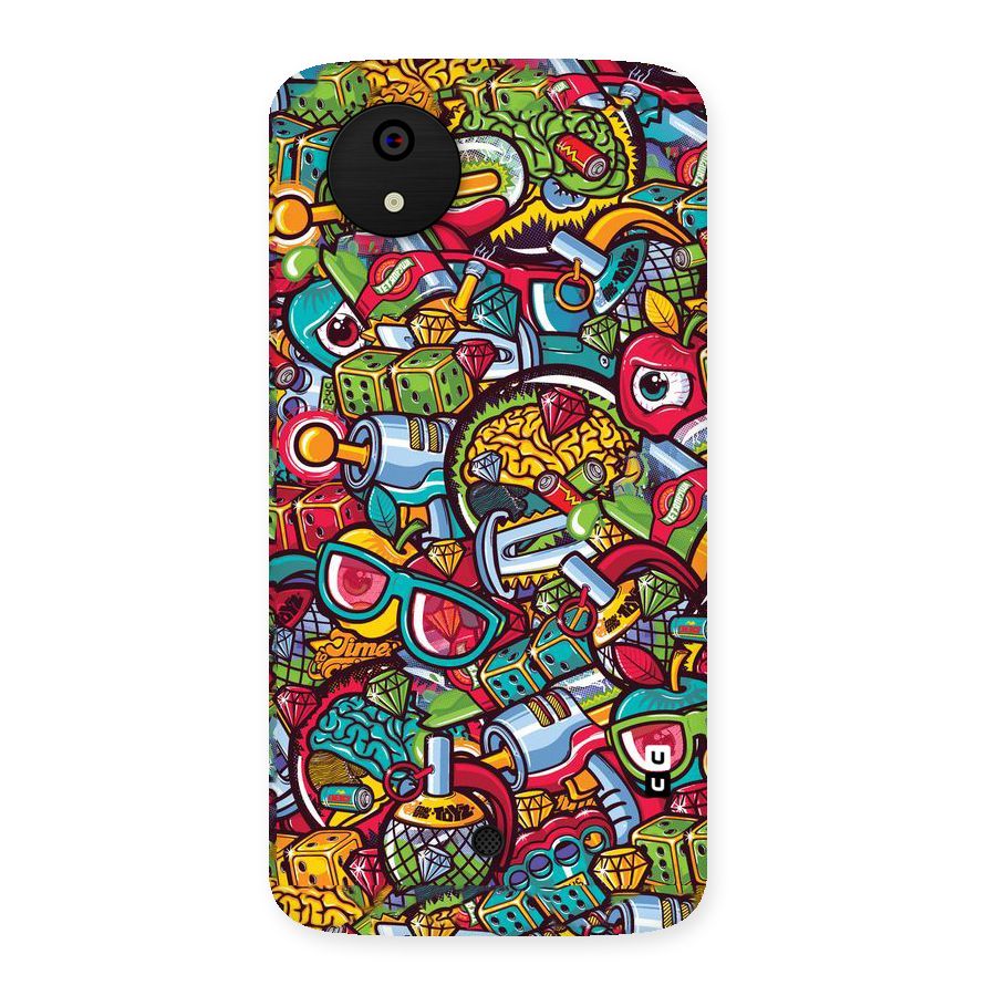 Retro Diamond Design Back Case for Micromax Canvas A1