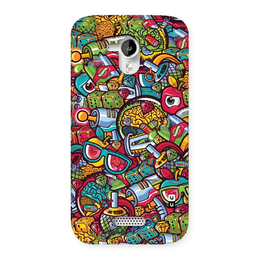 Retro Diamond Design Back Case for Micromax Canvas HD A116