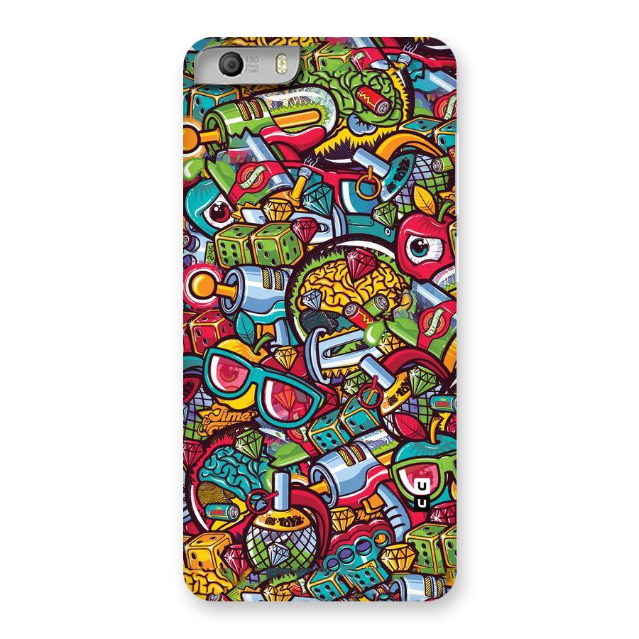 Retro Diamond Design Back Case for Micromax Canvas Knight 2