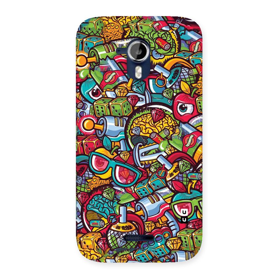 Retro Diamond Design Back Case for Micromax Canvas Magnus A117