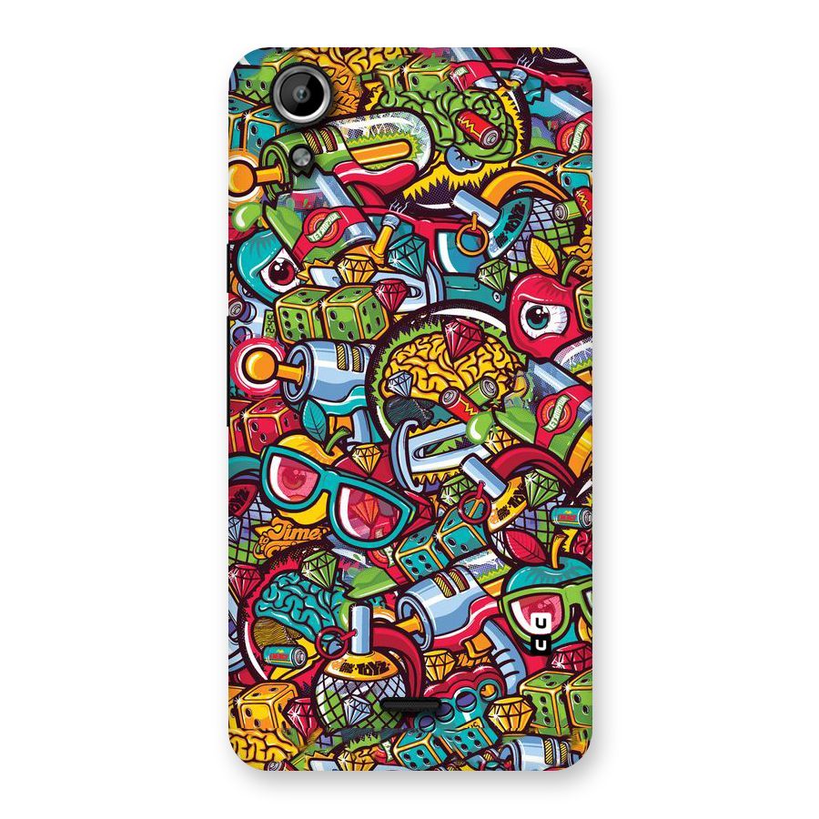 Retro Diamond Design Back Case for Micromax Canvas Selfie Lens Q345