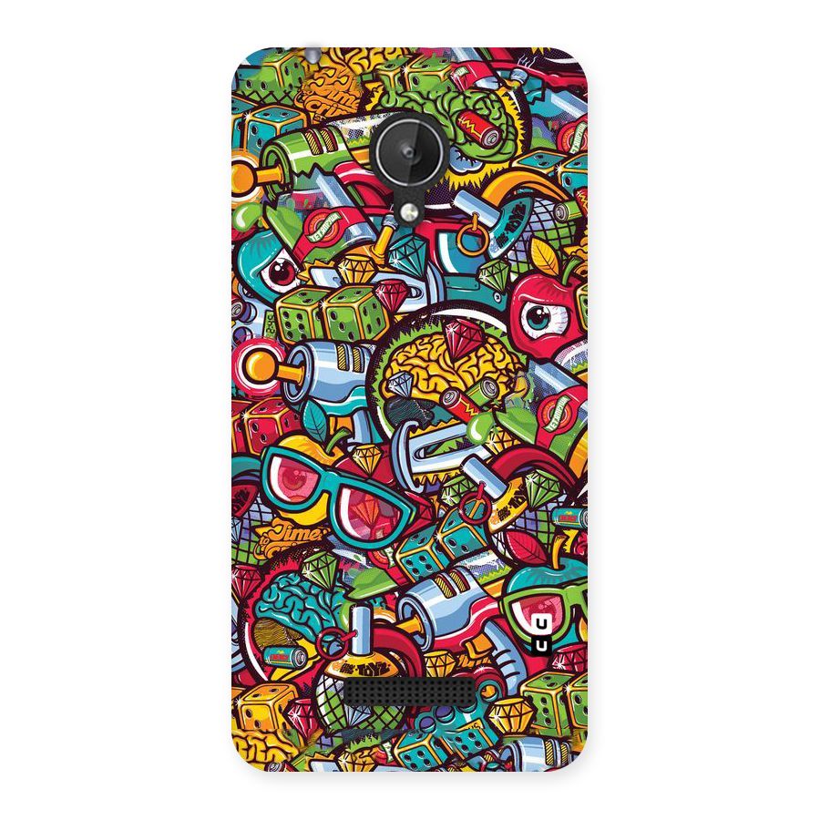 Retro Diamond Design Back Case for Micromax Canvas Spark Q380