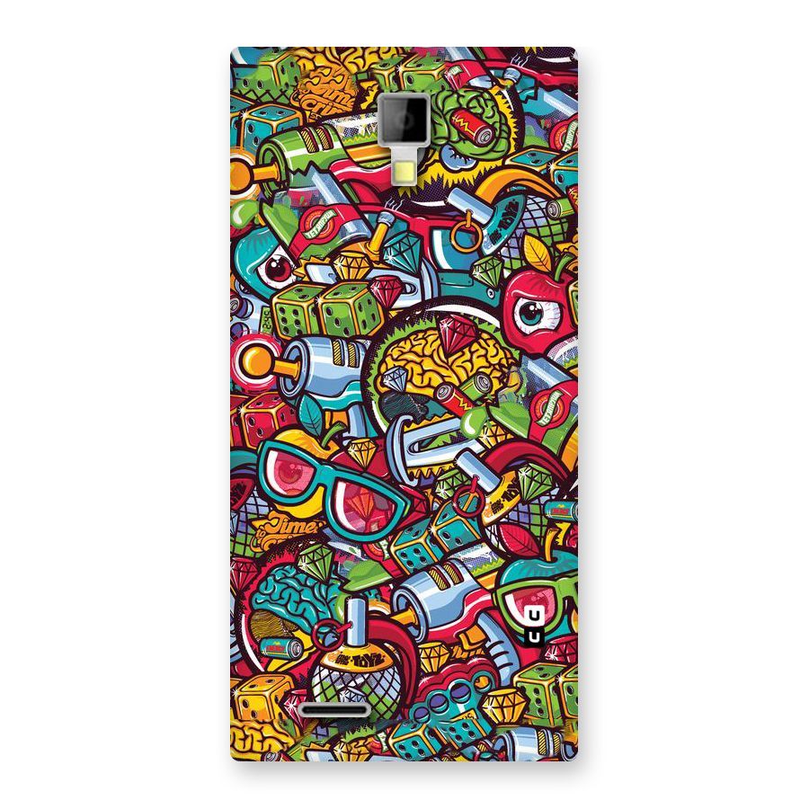 Retro Diamond Design Back Case for Micromax Canvas Xpress A99