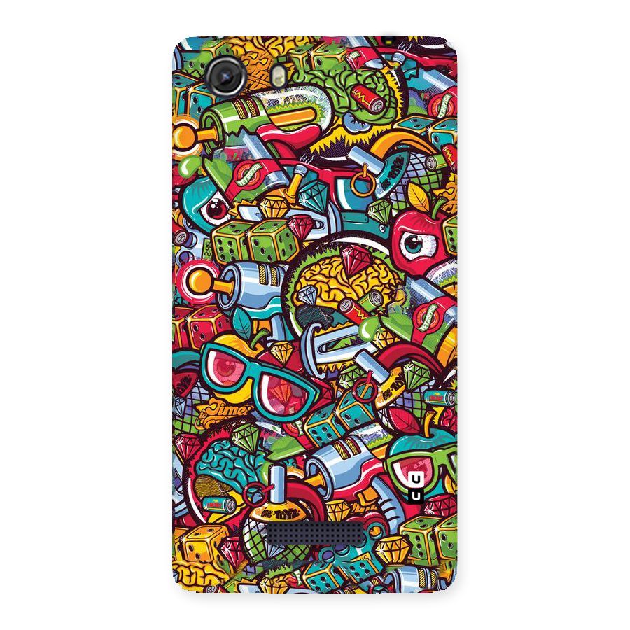 Retro Diamond Design Back Case for Micromax Unite 3