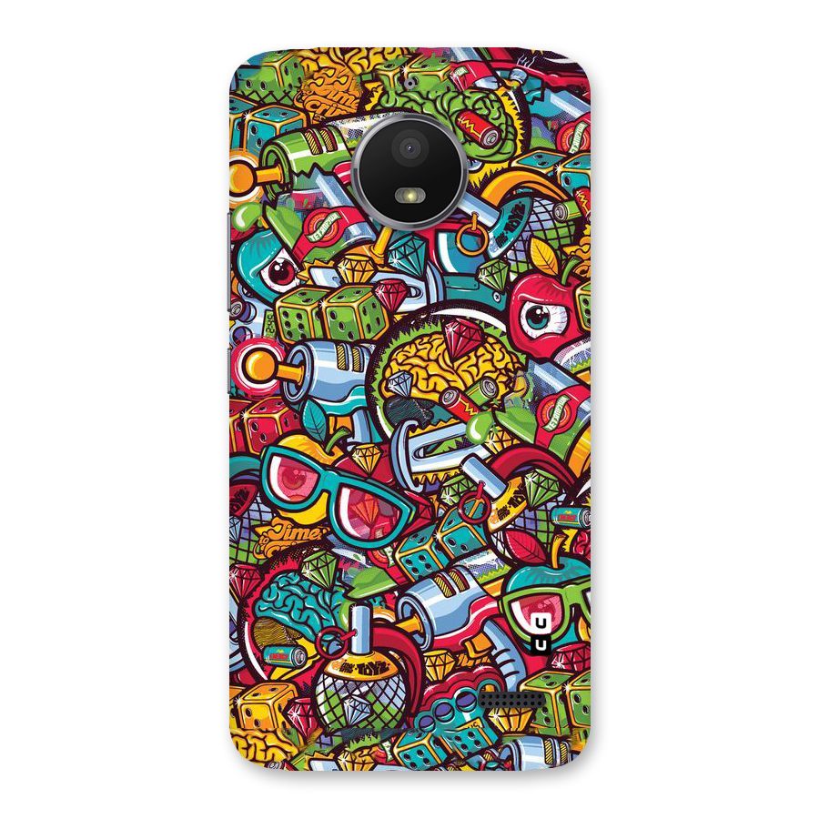 Retro Diamond Design Back Case for Moto E4