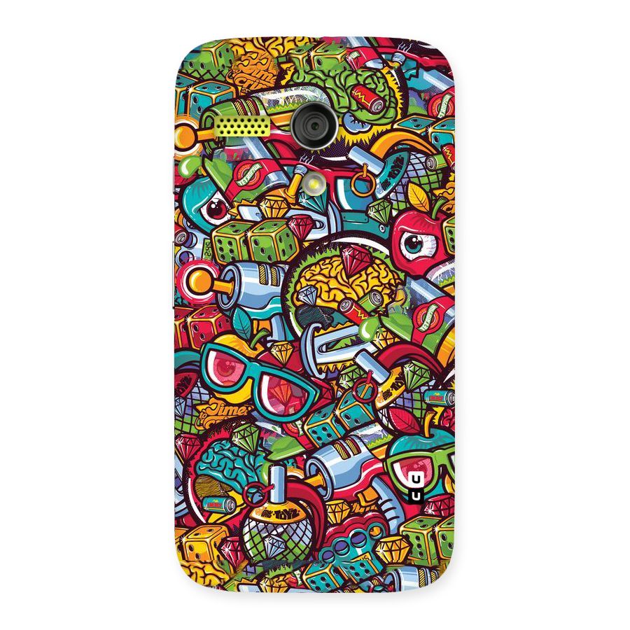 Retro Diamond Design Back Case for Moto G
