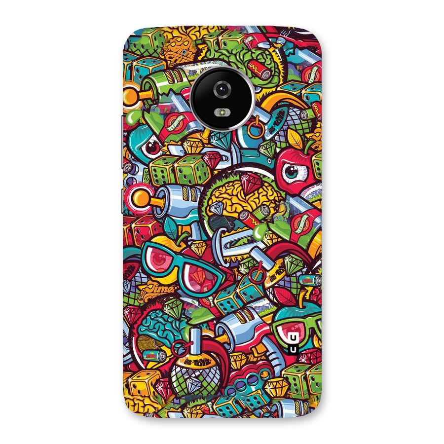 Retro Diamond Design Back Case for Moto G5