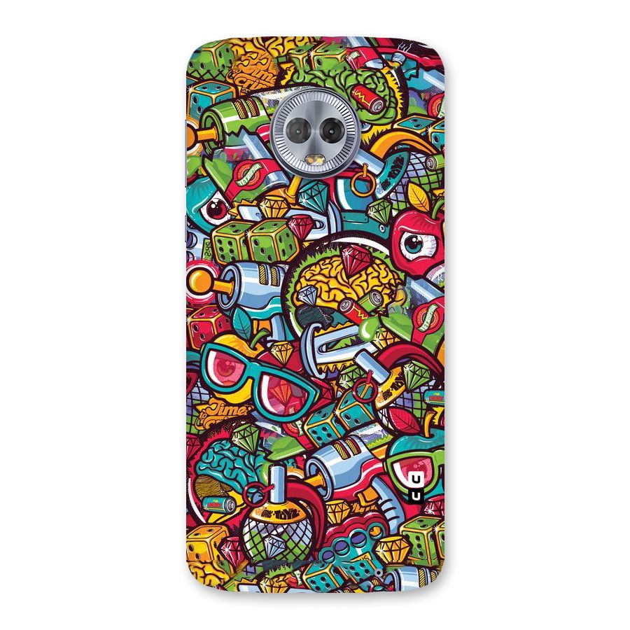 Retro Diamond Design Back Case for Moto G6 Plus