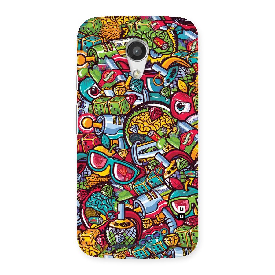 Retro Diamond Design Back Case for Moto G 2nd Gen