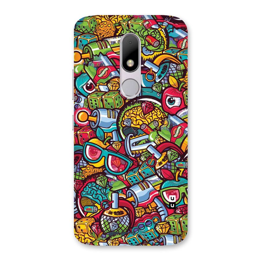 Retro Diamond Design Back Case for Moto M