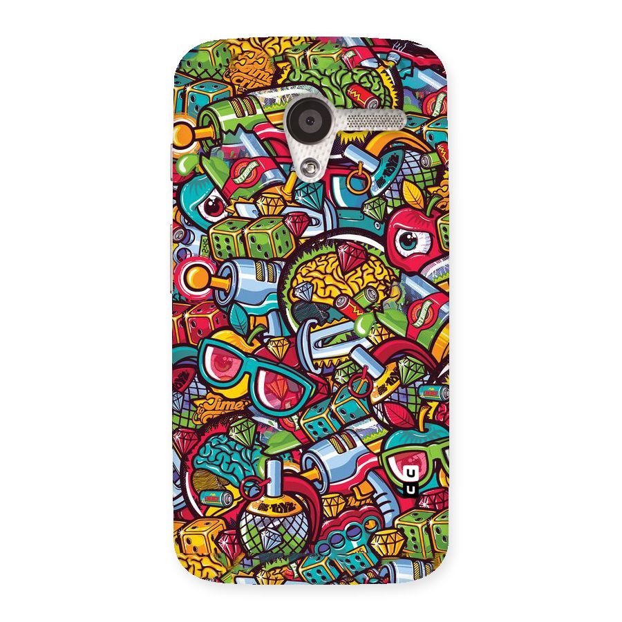Retro Diamond Design Back Case for Moto X