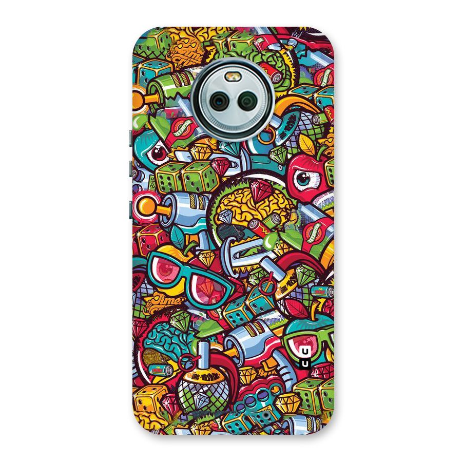 Retro Diamond Design Back Case for Moto X4
