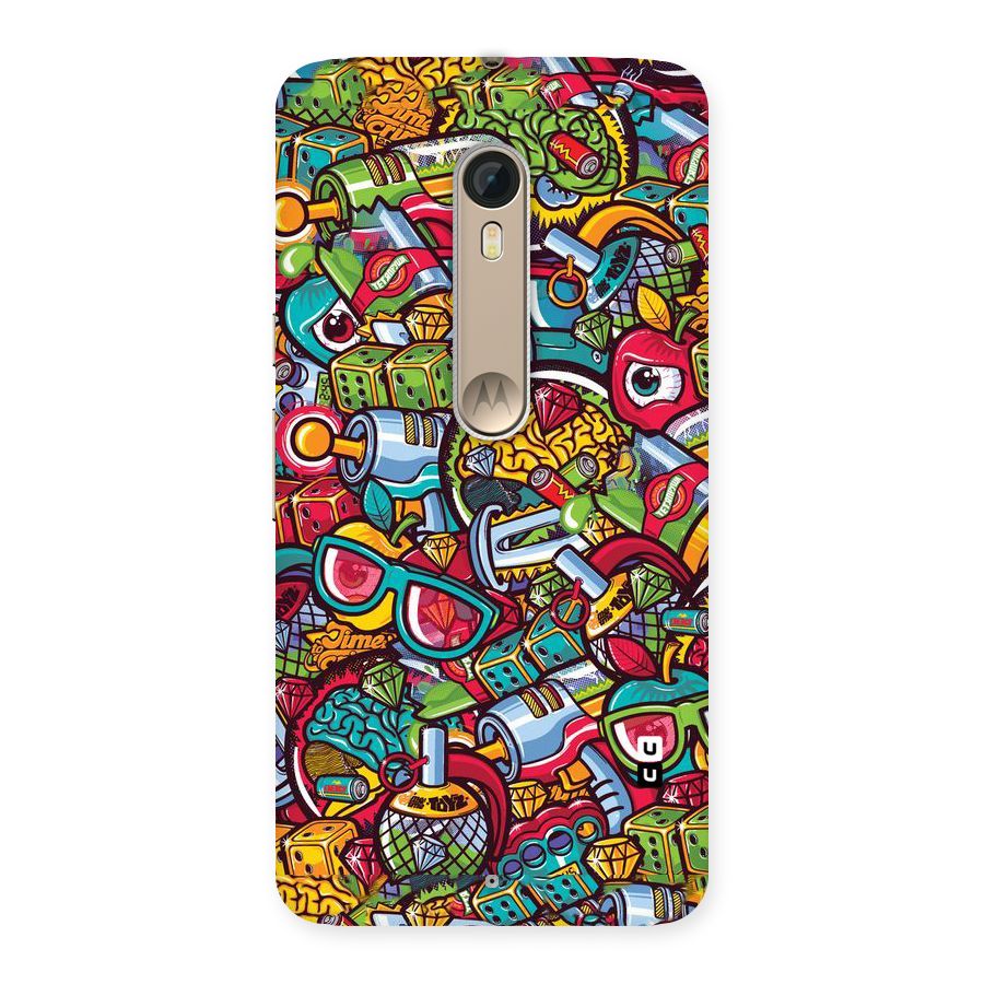 Retro Diamond Design Back Case for Motorola Moto X Style