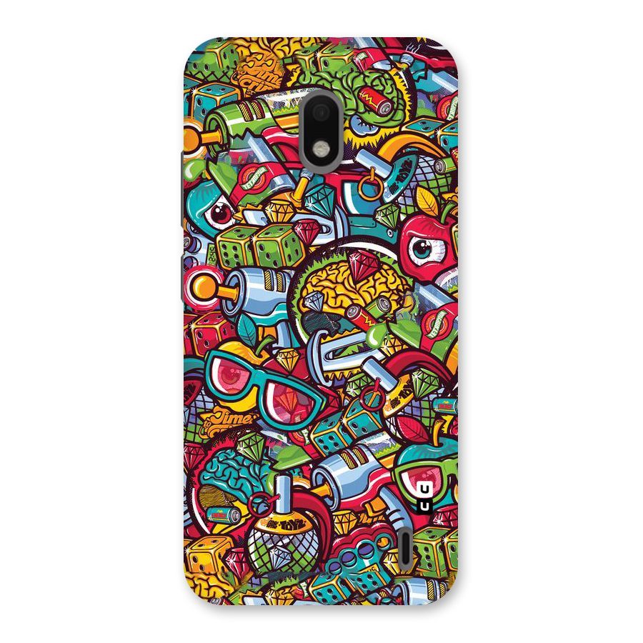 Retro Diamond Design Back Case for Nokia 2.2