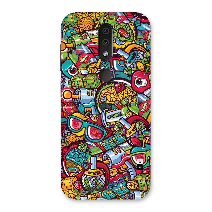 Retro Diamond Design Back Case for Nokia 4.2