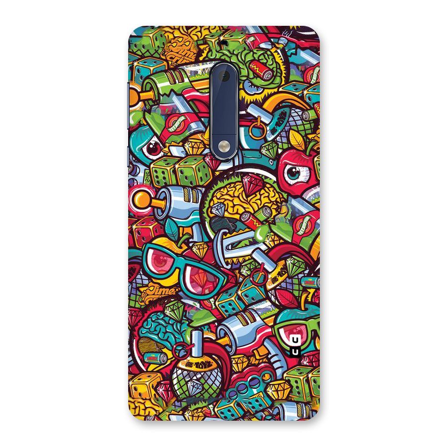 Retro Diamond Design Back Case for Nokia 5