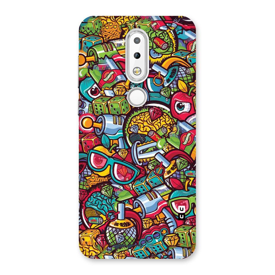 Retro Diamond Design Back Case for Nokia 6.1 Plus