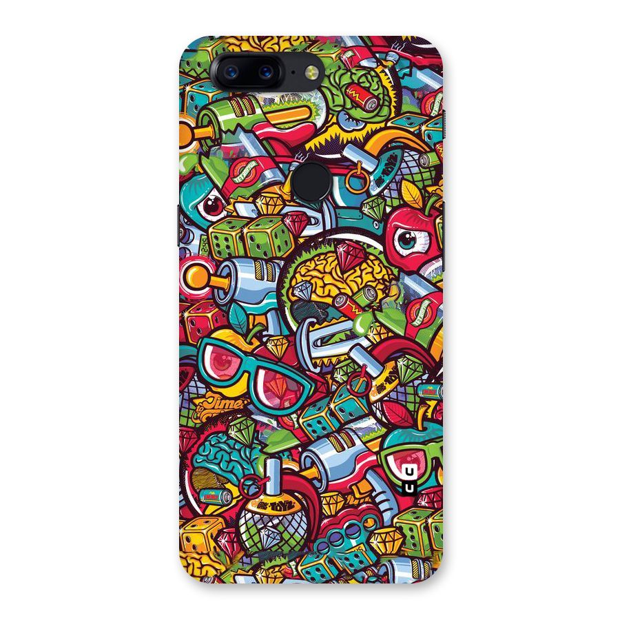 Retro Diamond Design Back Case for OnePlus 5T