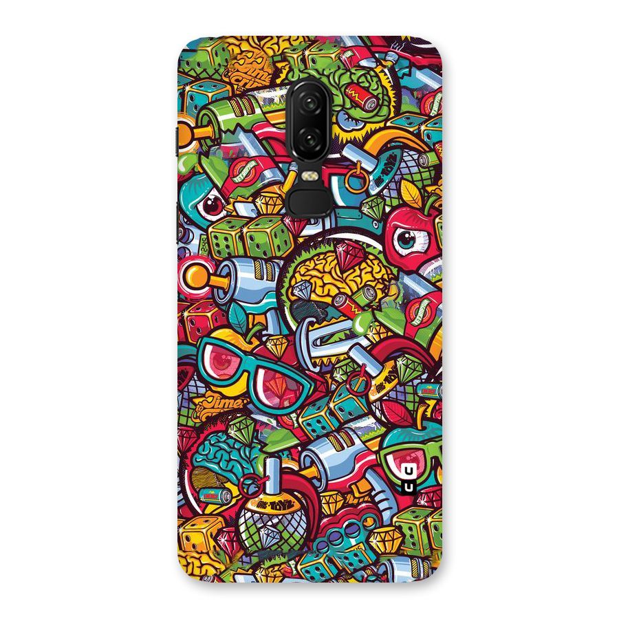 Retro Diamond Design Back Case for OnePlus 6