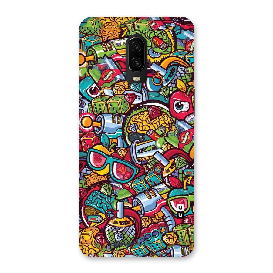 Retro Diamond Design Back Case for OnePlus 6T