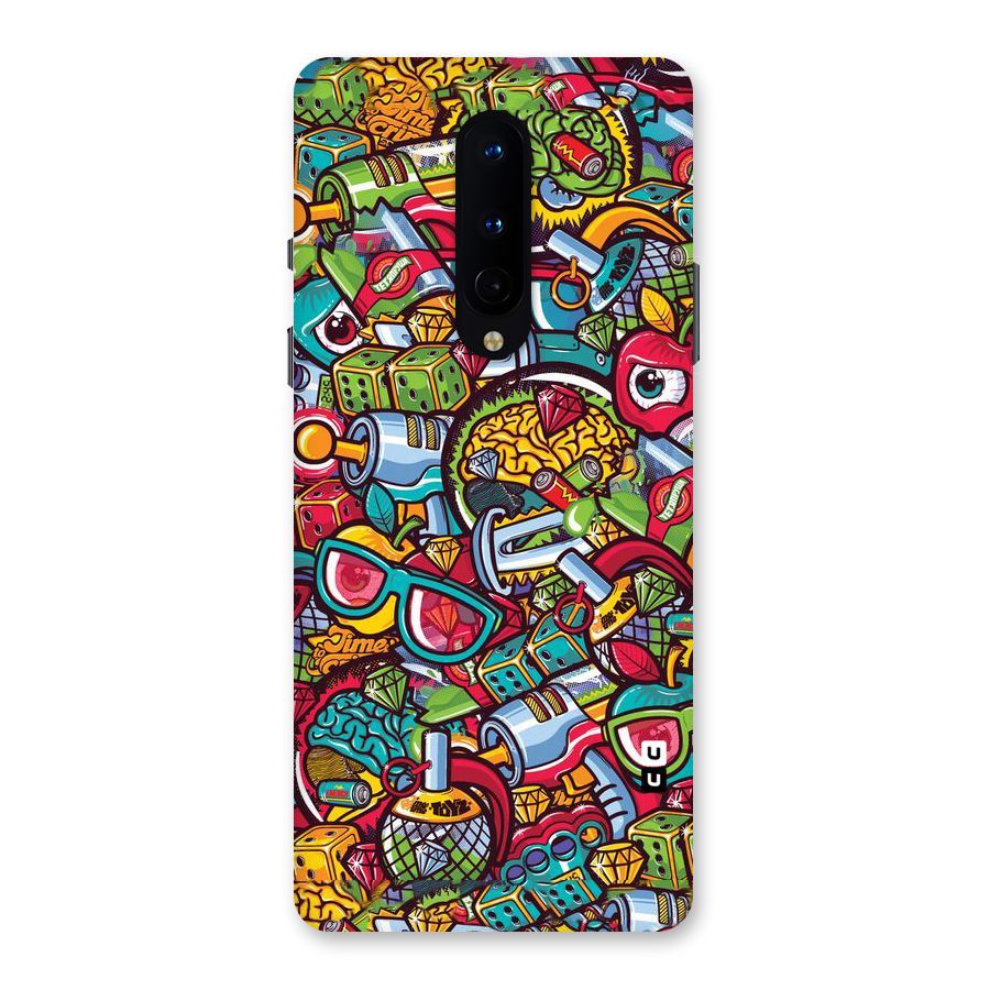 Retro Diamond Design Back Case for OnePlus 8