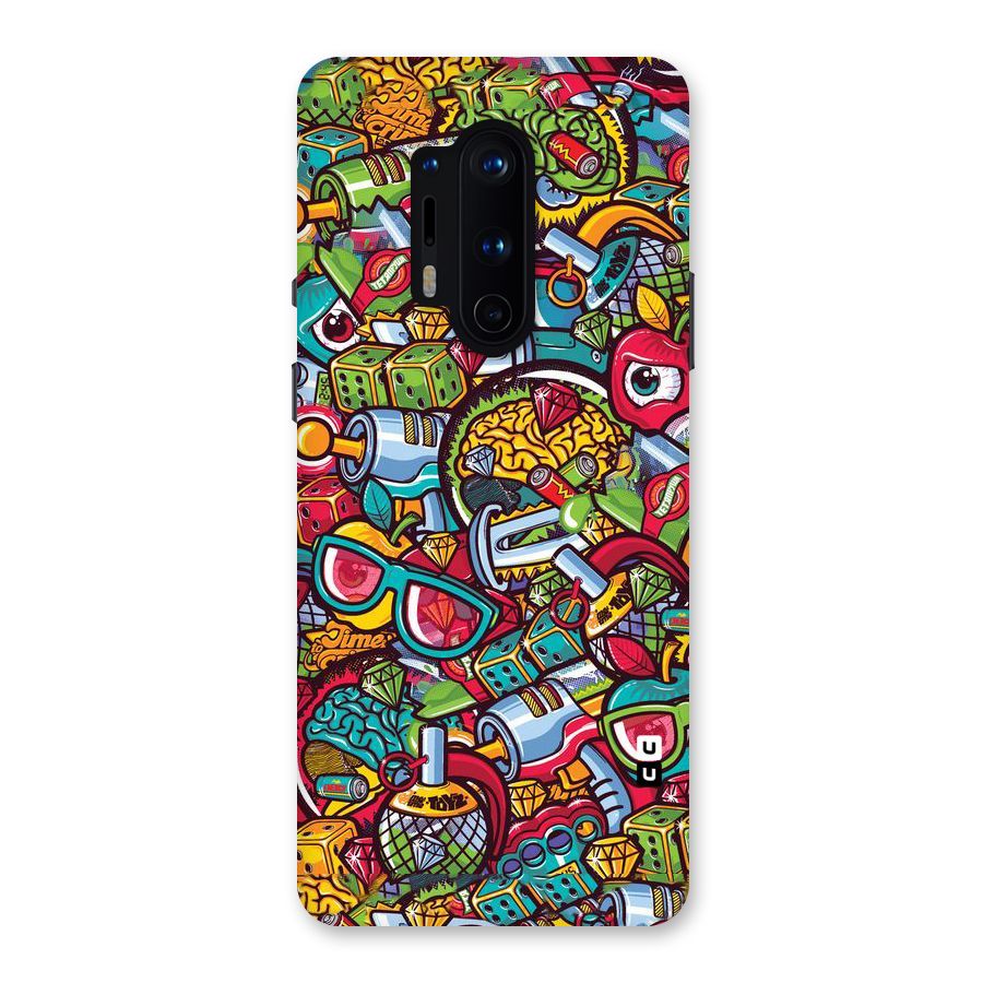Retro Diamond Design Back Case for OnePlus 8 Pro
