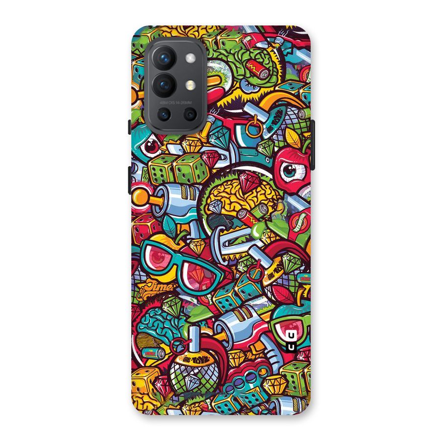 Retro Diamond Design Back Case for OnePlus 9R