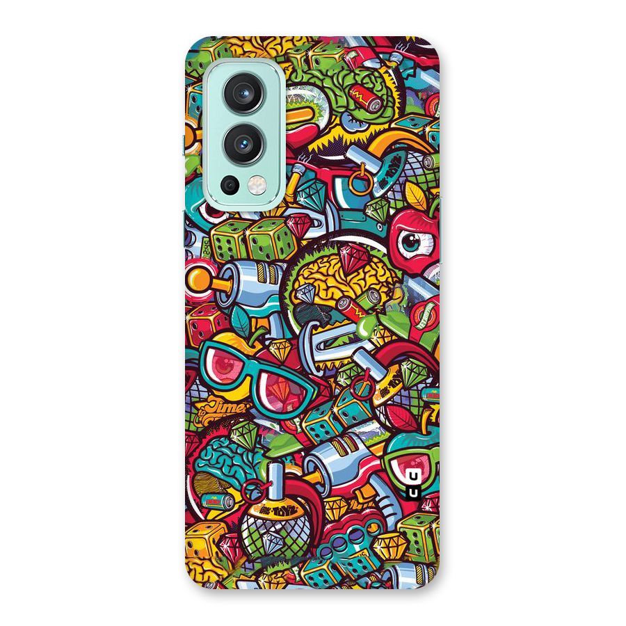 Retro Diamond Design Back Case for OnePlus Nord 2 5G