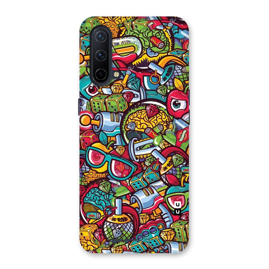 Retro Diamond Design Back Case for OnePlus Nord CE 5G