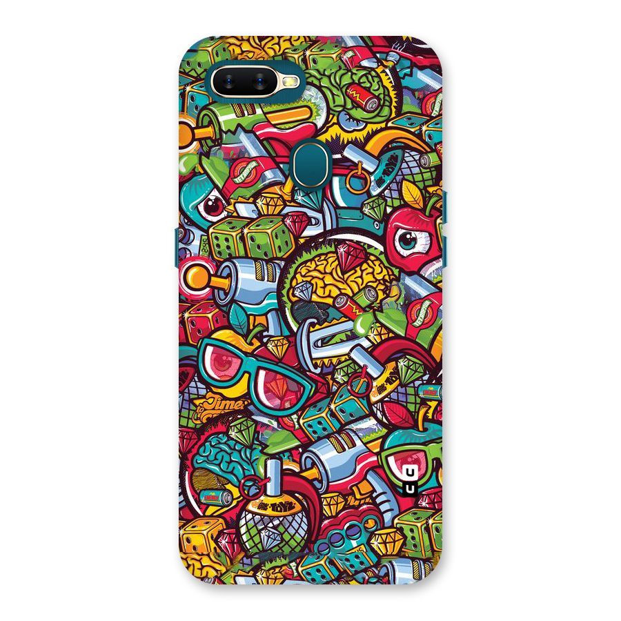 Retro Diamond Design Back Case for Oppo A11k