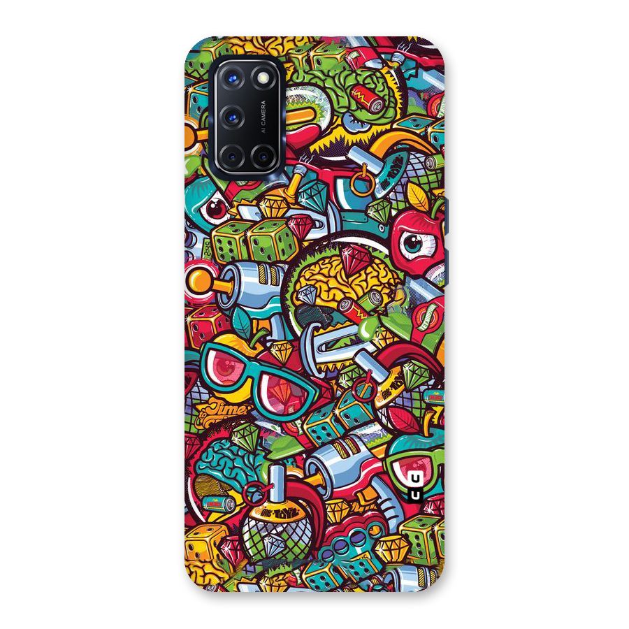 Retro Diamond Design Back Case for Oppo A52