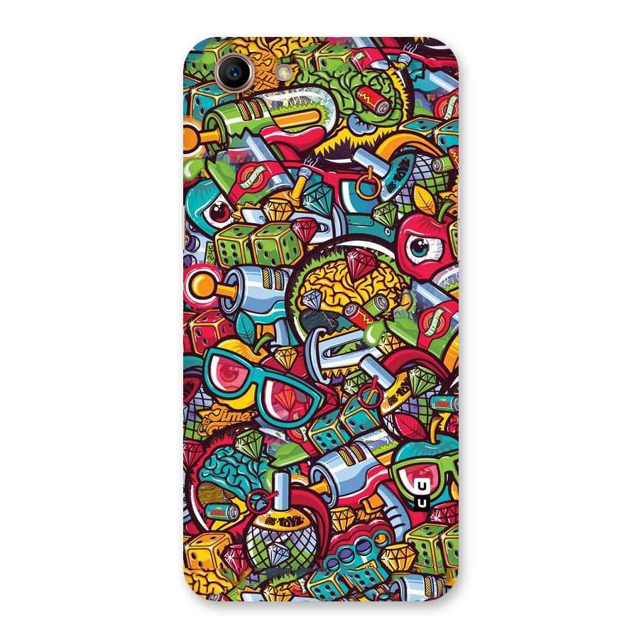 Retro Diamond Design Back Case for Oppo A83 (2018)