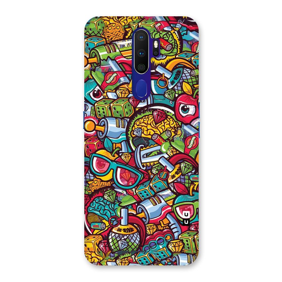 Retro Diamond Design Back Case for Oppo A9 (2020)