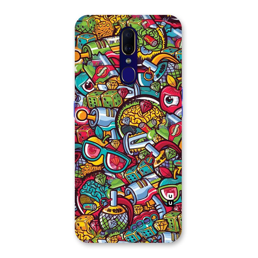 Retro Diamond Design Back Case for Oppo F11