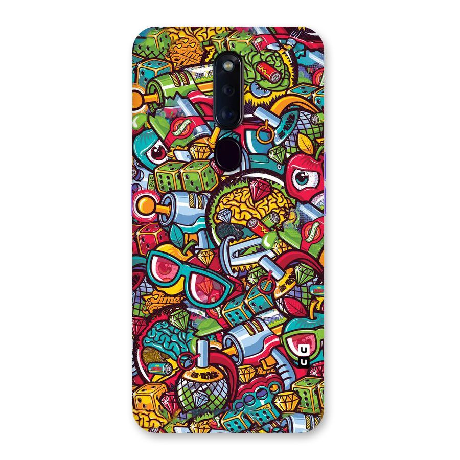 Retro Diamond Design Back Case for Oppo F11 Pro