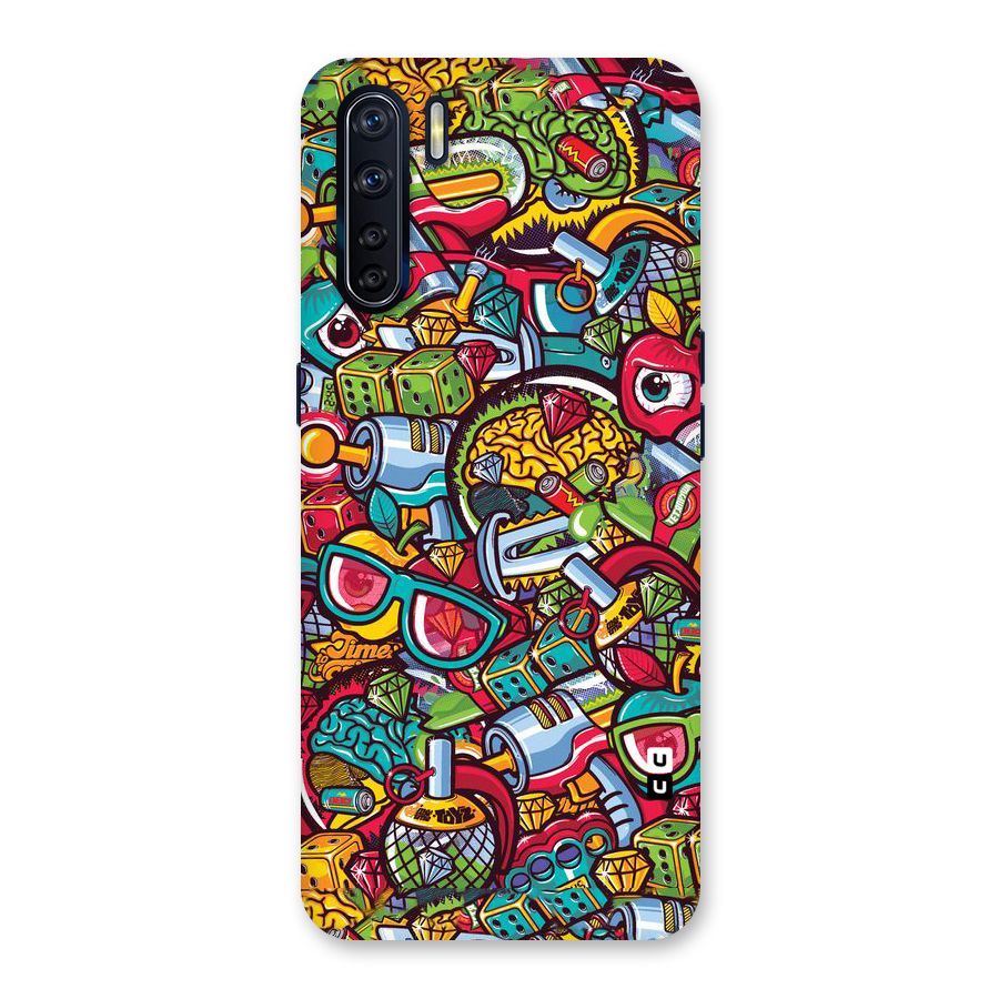 Retro Diamond Design Back Case for Oppo F15