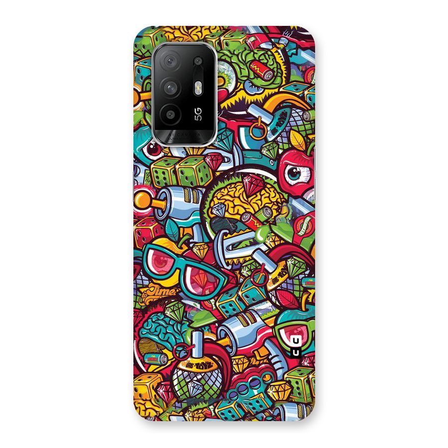 Retro Diamond Design Back Case for Oppo F19 Pro Plus 5G