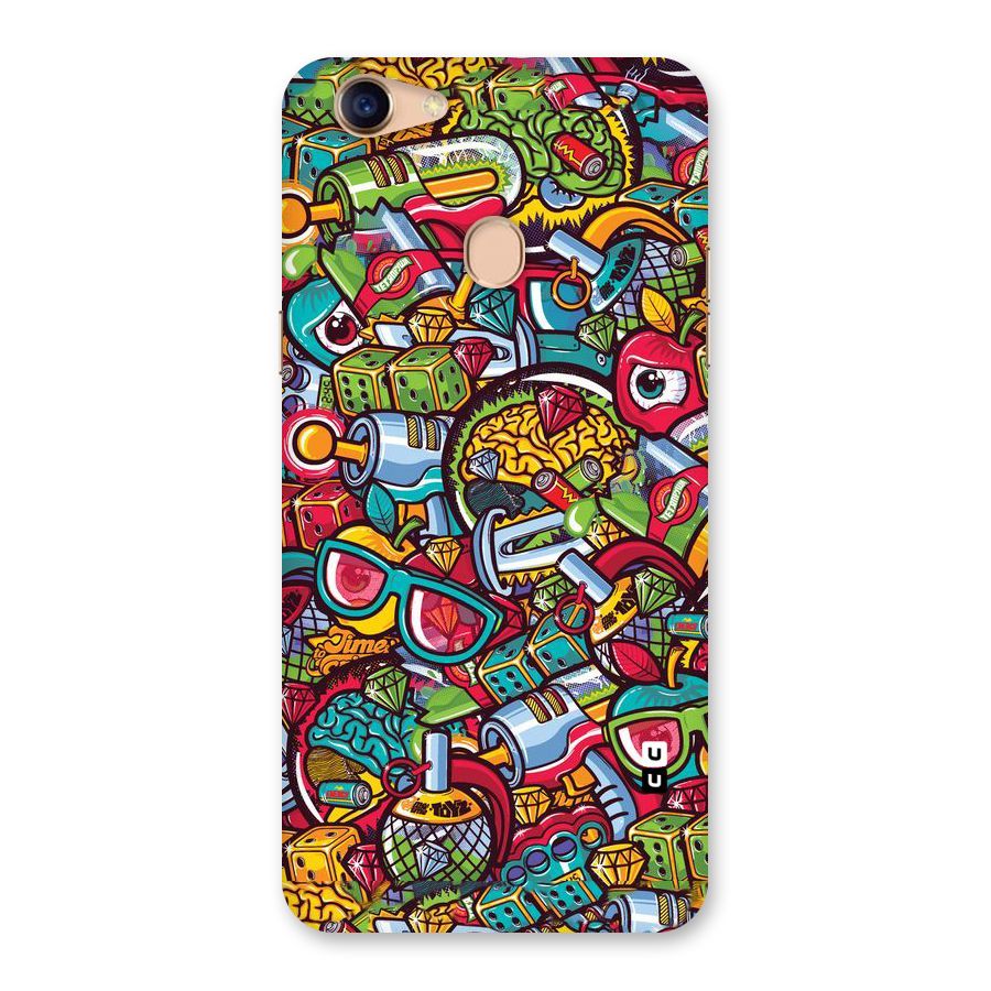 Retro Diamond Design Back Case for Oppo F5