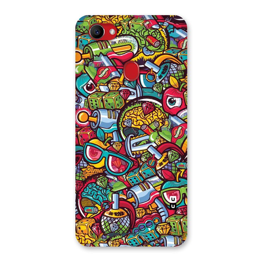 Retro Diamond Design Back Case for Oppo F7