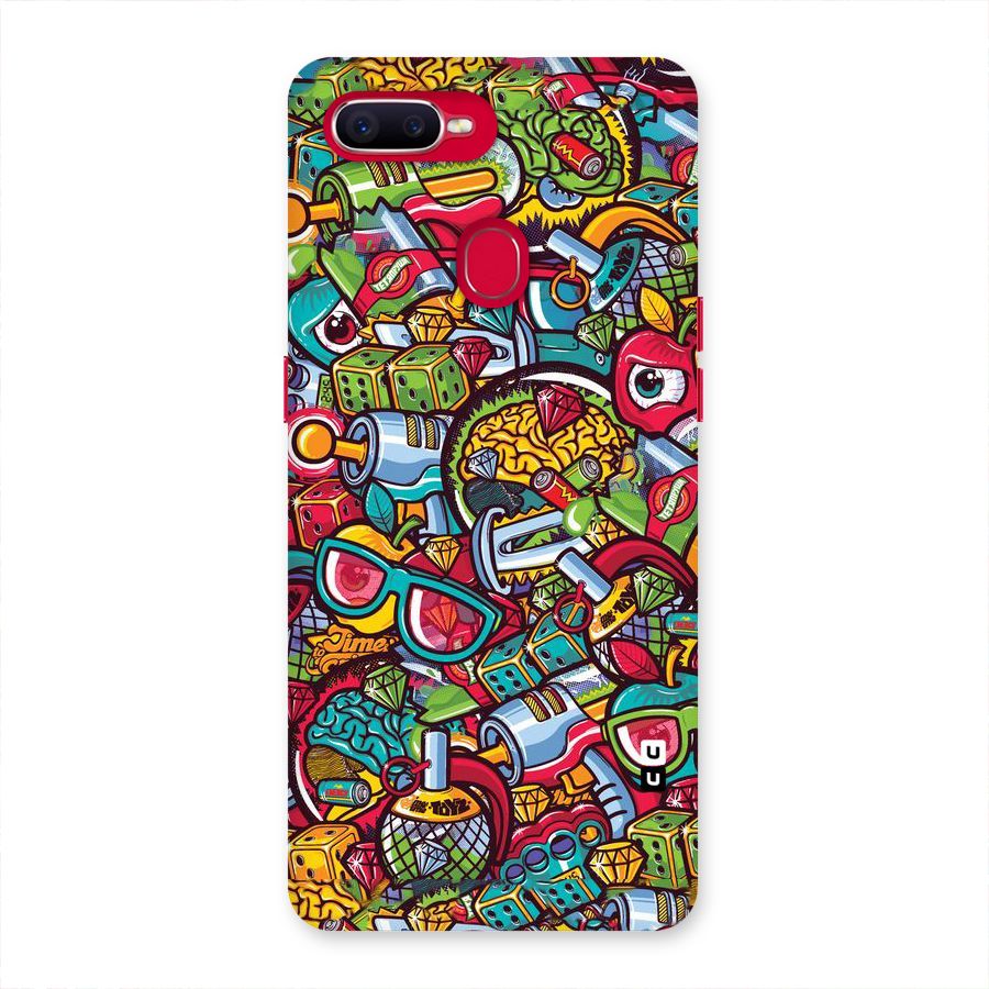 Retro Diamond Design Back Case for Oppo F9 Pro