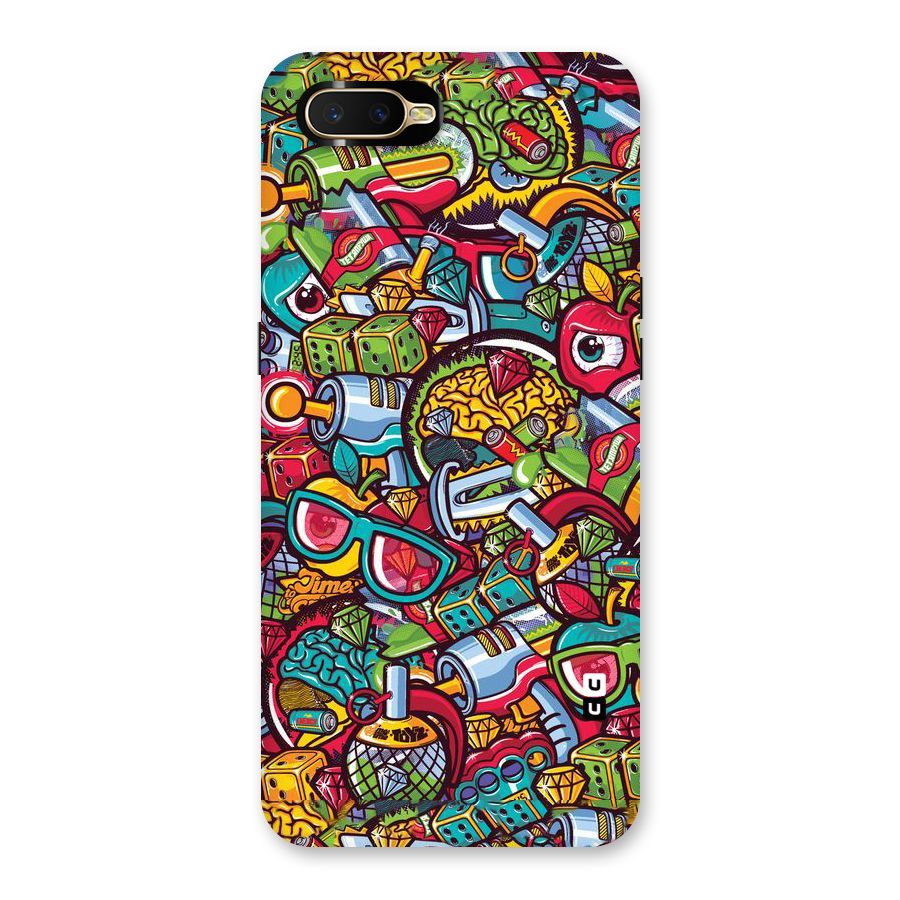 Retro Diamond Design Back Case for Oppo K1