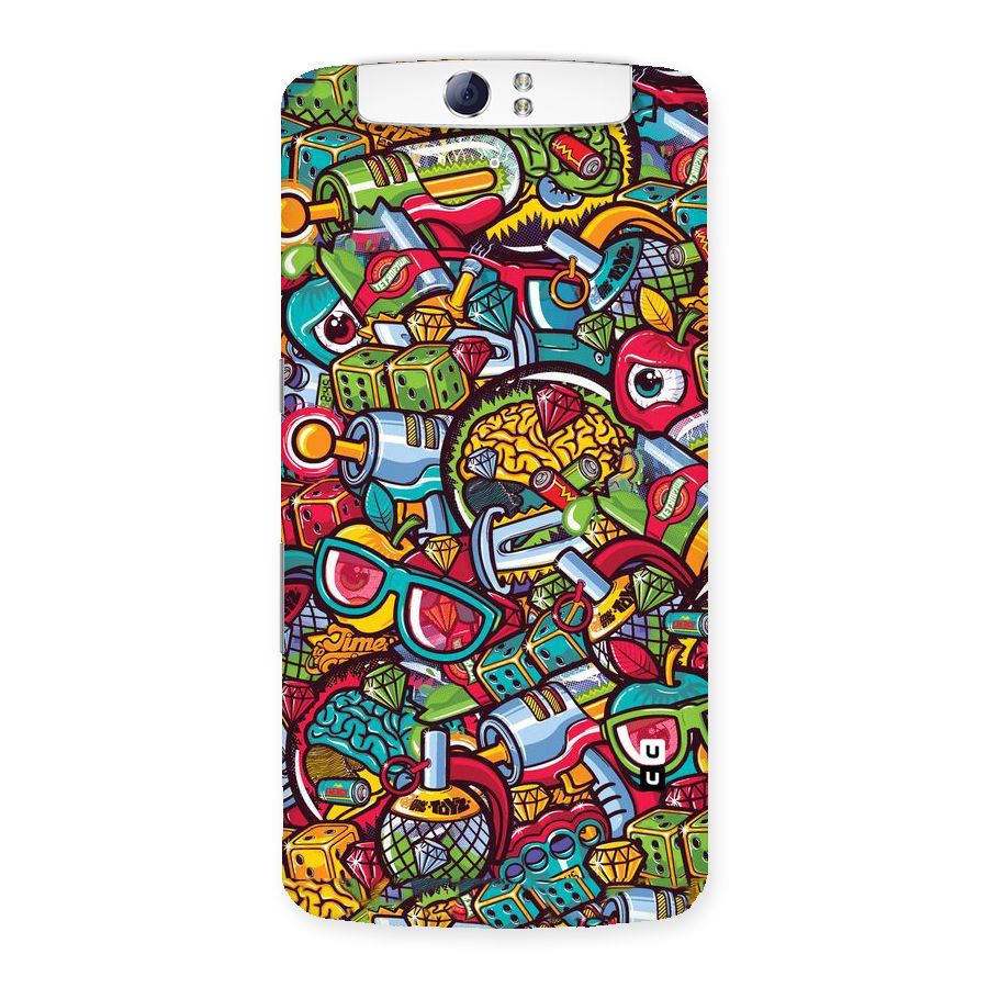Retro Diamond Design Back Case for Oppo N1