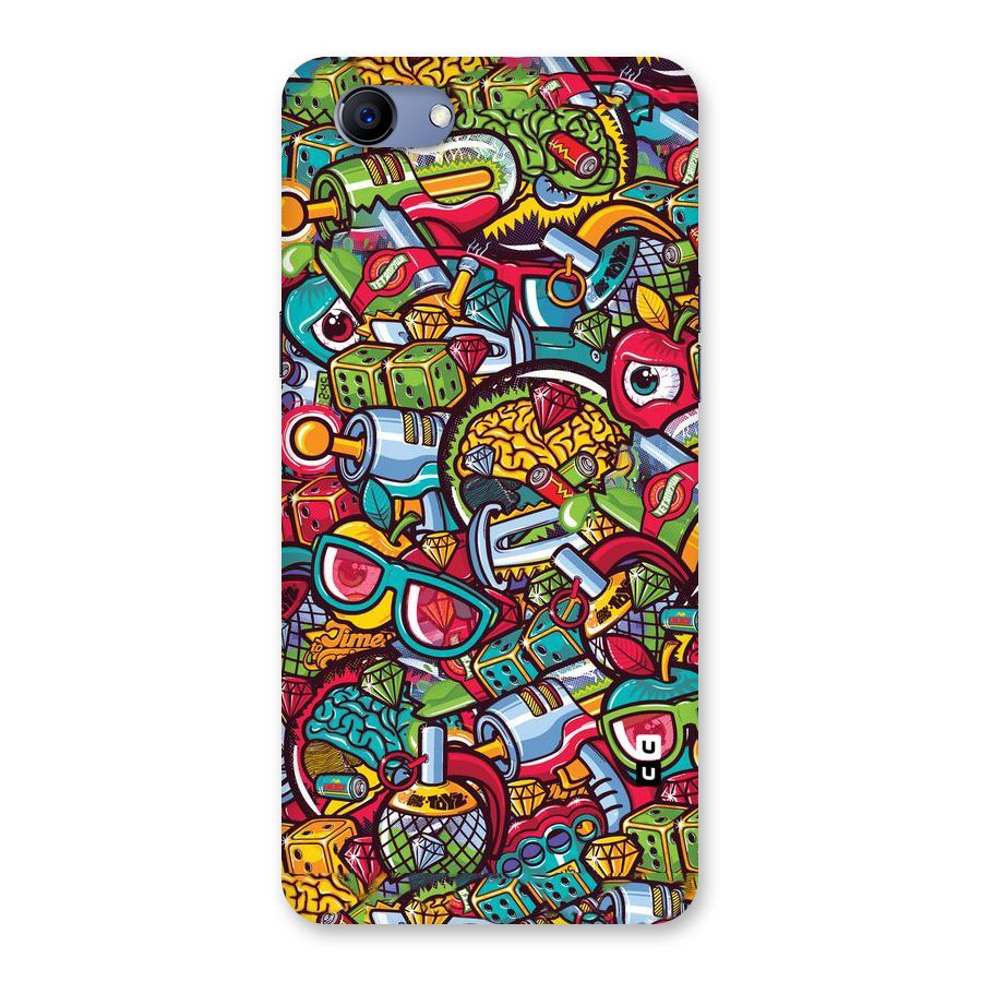 Retro Diamond Design Back Case for Oppo Realme 1