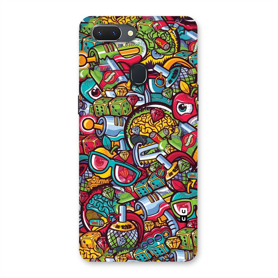 Retro Diamond Design Back Case for Oppo Realme 2