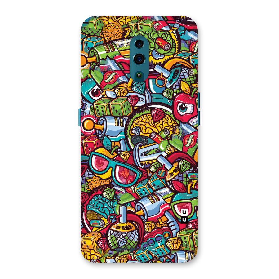 Retro Diamond Design Back Case for Oppo Reno