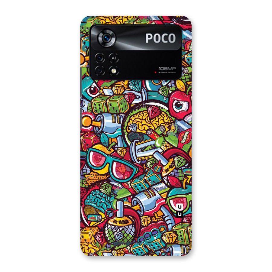 Retro Diamond Design Back Case for Poco X4 Pro 5G